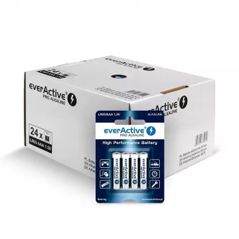 Pilas alcalinas everActive AAA LR034BLPADIS – pack de 96 uds.
