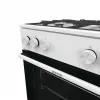 Cocina de gas independiente Gorenje GG6A10WFFM, blanca, encimera de 4 fuegos, horno de gas de 72 L, mandos frontales