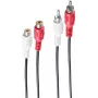 Cable de audio ShiverPeaks BS40202 1,5 m 2xRCA conector macho Negro