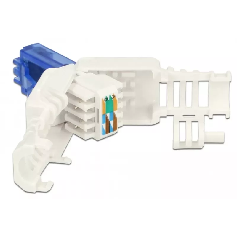Conector macho RJ-45 DeLOCK 86417 azul blanco