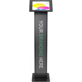 Compulocks Apex BrandMe - soporte - para tablet - personalizable - con bloqueo - marco de metal, placa de polipropileno - negro - montaje en suelo -
