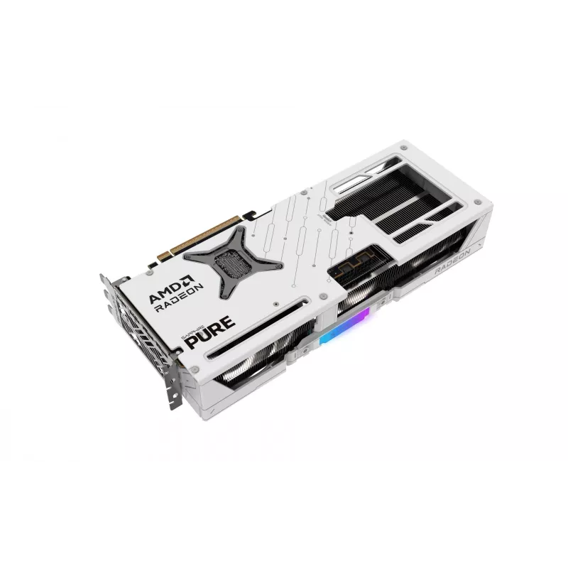 Tarjeta gráfica Sapphire Radeon RX 9070 XT — 16 GB GDDR6, PCIe 5.0, 256 bits, 320 mm, 3 ranuras, blanco