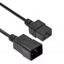Cable de extensión para servidor Akyga AK-UP-03 IEC C20 a C19, 1,8 m, negro