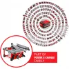 Sierra circular de mesa a batería Power X-Change TE-TS 36/210 Li-Solo, 36 voltios (2x18 V) (rojo, sin batería ni cargador)