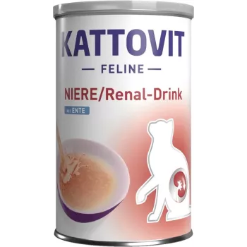 KATTOVIT Feline Niere Renal Drink Pato - Snack para gatos - 135ml