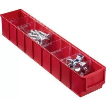 Caja de almacenamiento Allit 456561, roja, 500 x 81 mm