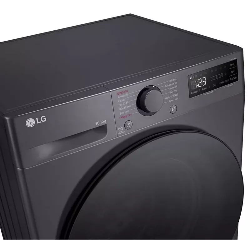 LG F4DR510S2M Lavadora con secadora 10 kg / 6 kg 1400 rpm Negro