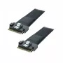 Cable Supermicro CBL-MCIO-1340M5-1 semirrecto MCIO x8 (STR) a MCIO x8 (STR) 40 cm