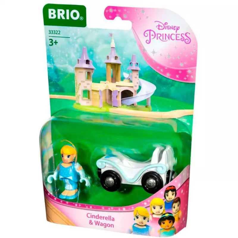 Accesorio/maqueta Ravensburger BRIO Disney Princess Cinderella & carroza, azul/blanco, a partir de 3 años