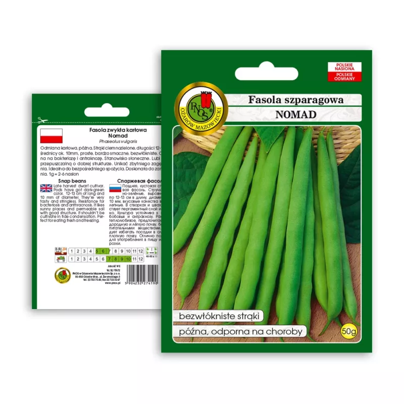 Semillas de judía Nomad Green Dwarf, 50g - semillas de hortalizas