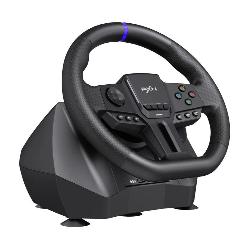 Volante gaming PXN PXN-V900 Gen2 con sensibilidad ajustable y vibración