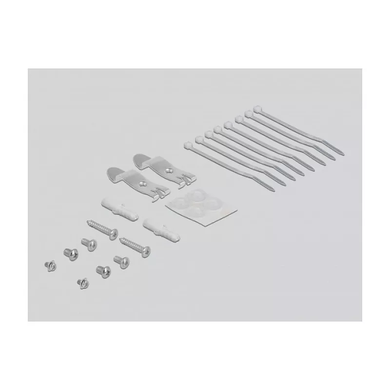 Panel de parcheo Keystone DeLOCK 43412 8 puertos gris