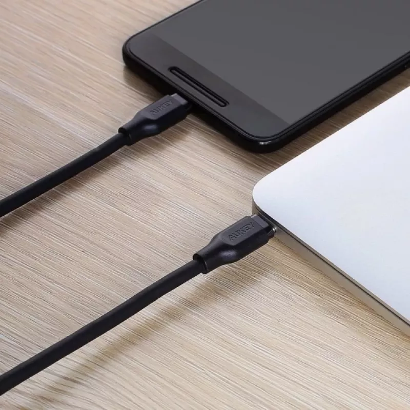 Cable USB-C Aukey CB-CC1P 1 m, 60W PD, USB-C a USB-C