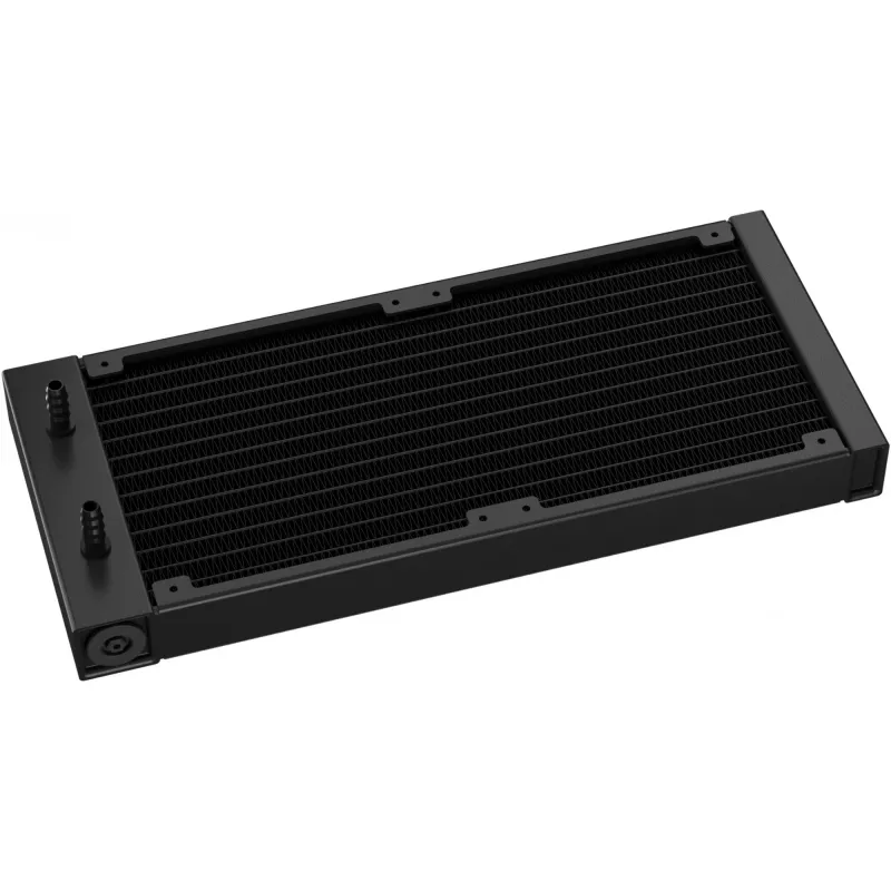 Kit de refrigeración líquida DeepCool LQ240 — radiador de 240 mm, 2 ventiladores PWM de 120 mm, RGB, tubo de 41 cm, radiador de aluminio, negro