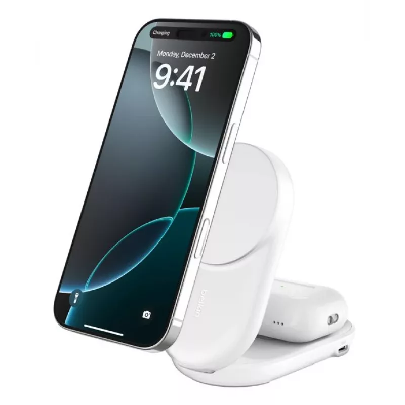 Cargador inalámbrico Belkin Qi2 de interior USB carga rápida blanco 1,5 m