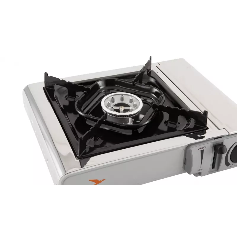 Hornillo de camping Easy Camp 2200W, 2 zonas de cocción, control manual