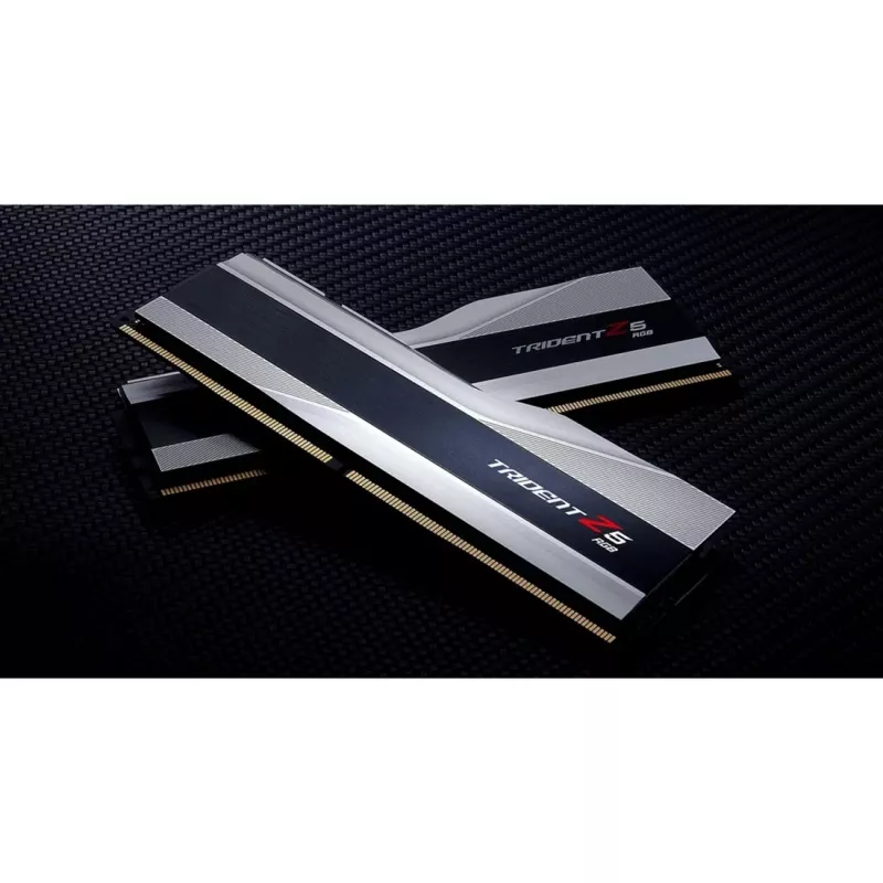 DIMM 64 GB DDR5-6400 (2x 32 GB) Dual-Kit, memoria RAM plata/negra, F5-6400J3239G32GX2-TZ5RS, Trident Z5 RGB, INTEL XMP