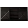 Cómoda 160x80x35 GRANERO negro/negro brillante