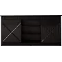 Cómoda 160x80x35 GRANERO negro/negro brillante