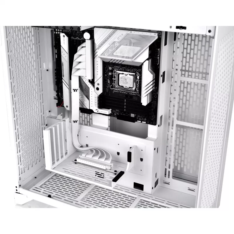 Cable riser Thermaltake PCI-E 4.0 Dual 90 Degree, 40 cm, blanco (AC-077-CO6OTN-C1)
