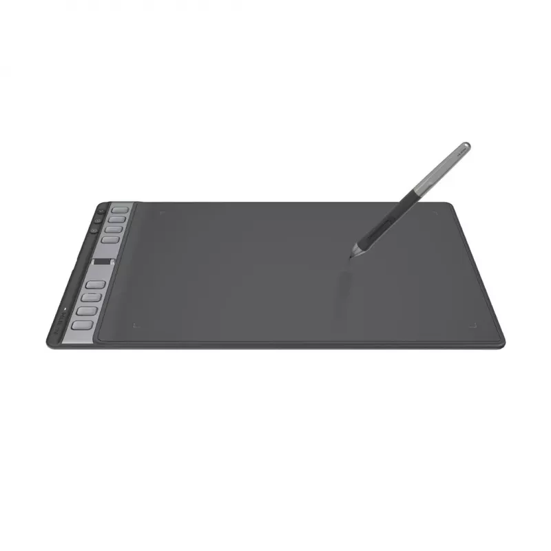 Tableta gráfica Huion Inspiroy 2L H1061P, área activa de 266,7 x 166,7 mm (10,5 x 6,56 pulgadas), 8192 niveles de presión, negra