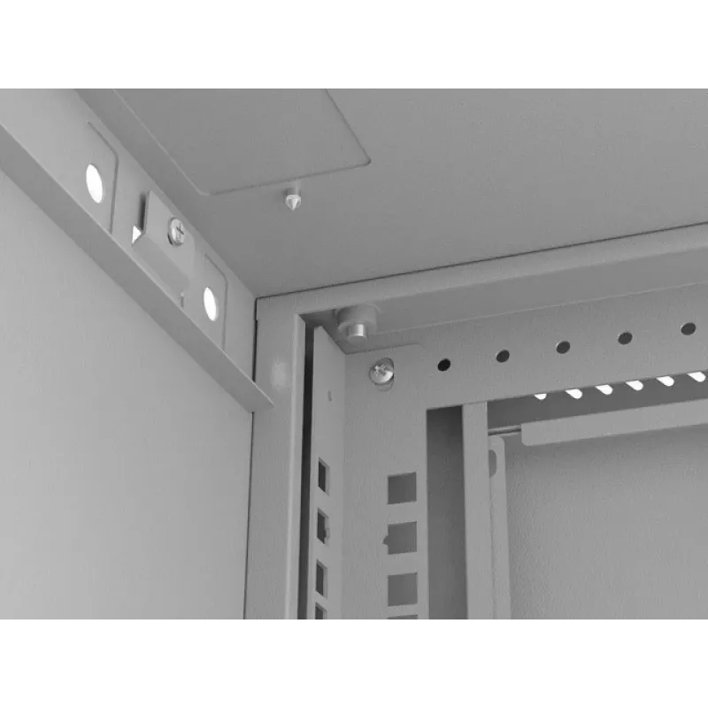 Armario de montaje en rack LANBERG WF03-5306-10S 19 pulgadas 6U gris con puerta de cristal