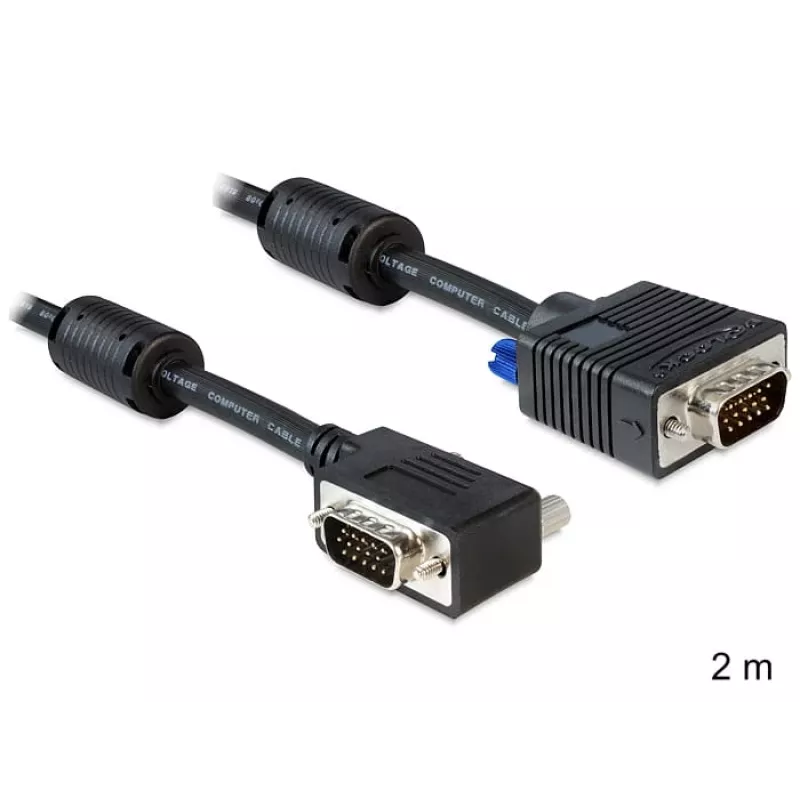 Cable SVGA DeLOCK 83173 2m VGA D-Sub negro