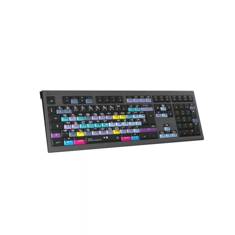 Teclado Logickeyboard ASTRA 2 USB QWERTY inglés negro tamaño completo 104 teclas