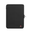 Funda antichoque RIVACASE 5221 para MacBook 13, vertical, negra, doble cremallera