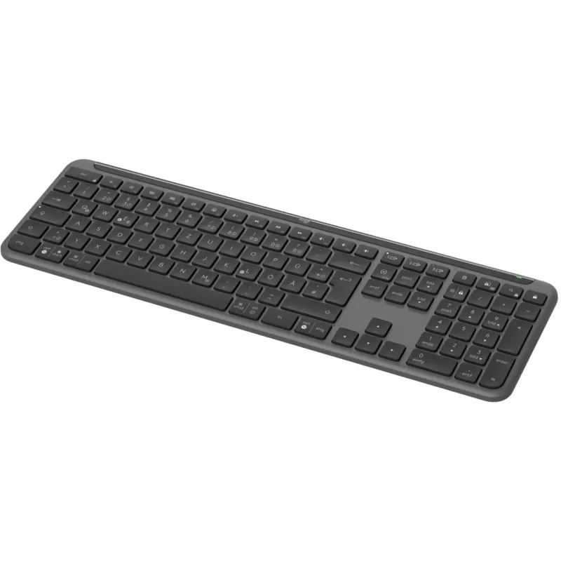 Teclado de oficina Logitech K950 Signature delgado RF Wireless + Bluetooth QWERTZ alemán grafito