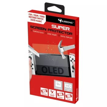 Subsonic Super Screen Protector cristal templado para Nintendo Switch OLED