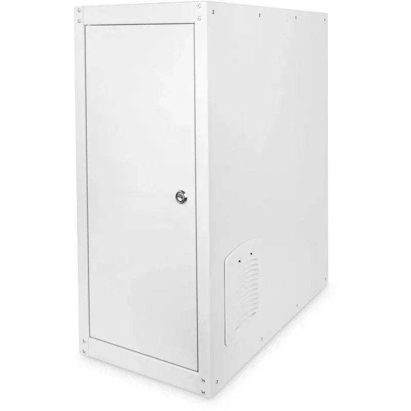 Digitus Caja de ordenador con ventilador con filtro integrado y patas niveladoras