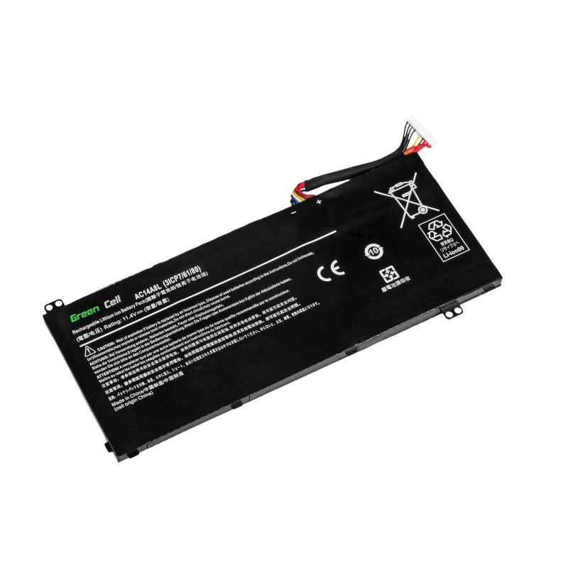 Green Cell AC54 batería para portátil (AC14A8L) para Acer Aspire Nitro V15 VN7-571G VN7-572G VN7-591G VN7-592G V17 VN7-791G, 11,4 V 3800 mAh, negra