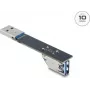 Adaptador cambiador de género USB Type-A DELOCK 67422, Type-A a Type-A, negro