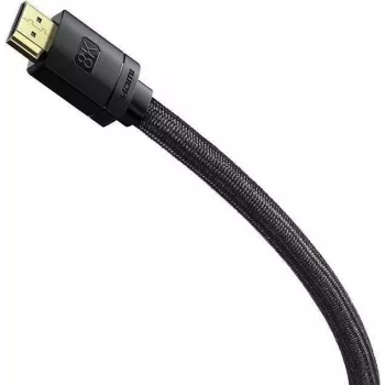 Cable HDMI Baseus CAKGQJ01 2 m, HDMI Type-A conector macho–macho, HDMI 2.1, negro/plata