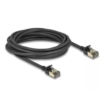 Cable de red DeLOCK RJ45 Cat.8.1 F/FTP Slim Pro 5 m negro