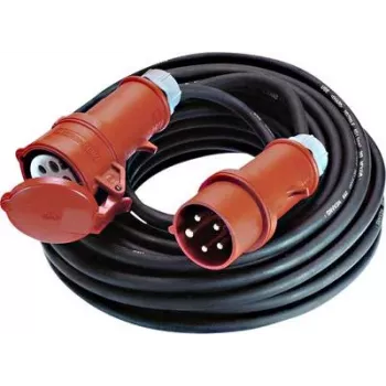 Cable de alimentación Bachmann 347.171 negro rojo 10 m