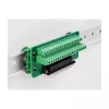 DeLOCK D-Sub de 37 pines conector macho a regleta de bornes para carril DIN 51 mm 30 mm 116 mm