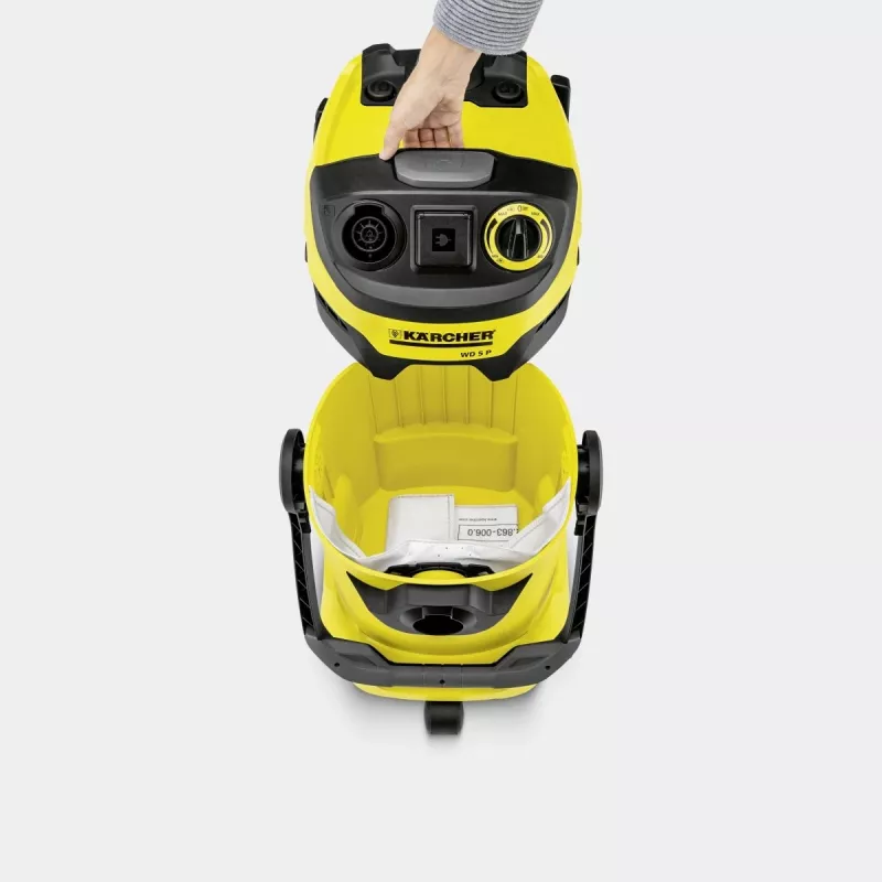 Karcher Bolsas filtrantes para aspiradores de agua y polvo MV4 20L, pack de 4