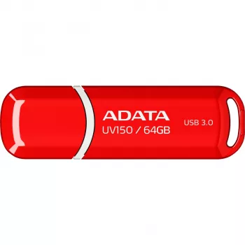 Memoria USB ADATA DashDrive UV150 64 GB, USB Type-A 3.2 Gen 1, rojo, diseño con tapa