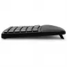 Kensington ProFit Ergo Teclado inalámbrico FR, tamaño completo (100%), con cable e inalámbrico, RF inalámbrico + USB, AZERTY, negro
