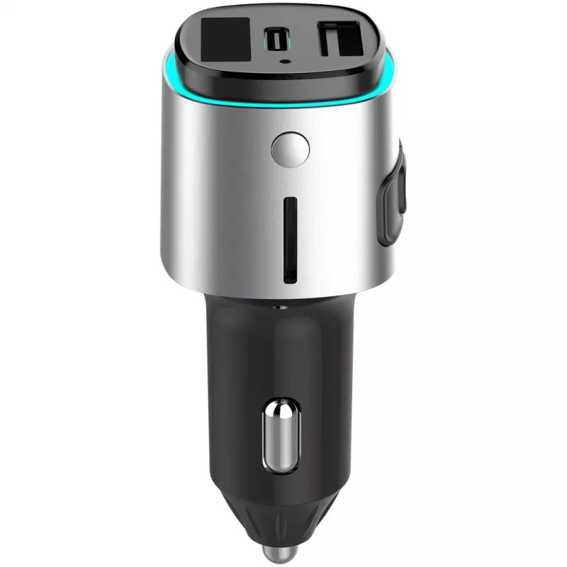 Transmisor FM 4smarts 456201 mechero negro plata AM FM Bluetooth