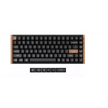 Teclado mecánico inalámbrico Keychron K2 Special Edition — diseño compacto 75 %, retroiluminación RGB, Negro, modelo K2H-F1