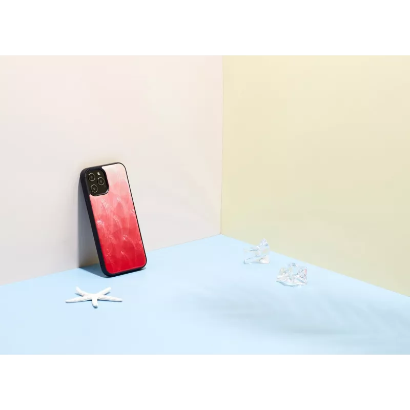 Funda protectora iKins para Apple iPhone 12 Pro Max — pink lake con detalles negros