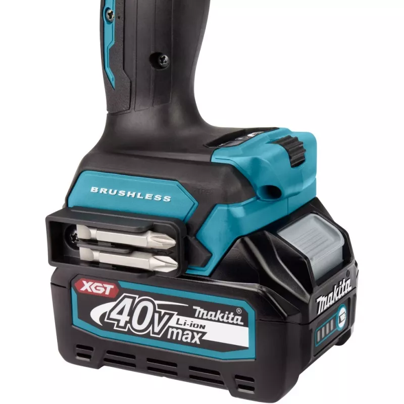 Makita HP001GD201 XGT taladro atornillador percutor a batería 40 V, 2 baterías, cargador