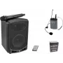 Set de micrófono inalámbrico Omnitronic WAMS-65BT con diadema y batería recargable
