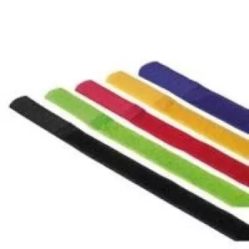 Hama 00020535 Bridas de nailon negro, azul, verde, rojo, amarillo 5 uds.
