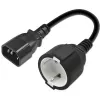 Adaptador de red QOLTEC 53906 IEC 320 C14 a SCHUKO 16A 250V