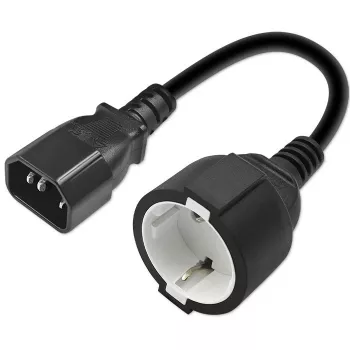 Adaptador de red QOLTEC 53906 IEC 320 C14 a SCHUKO 16A 250V