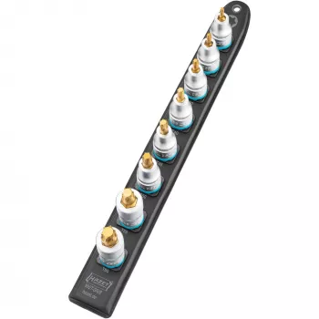 Juego de puntas Torx Hazet 992T-SR/8 — 8 piezas Torx cortas T20–T60